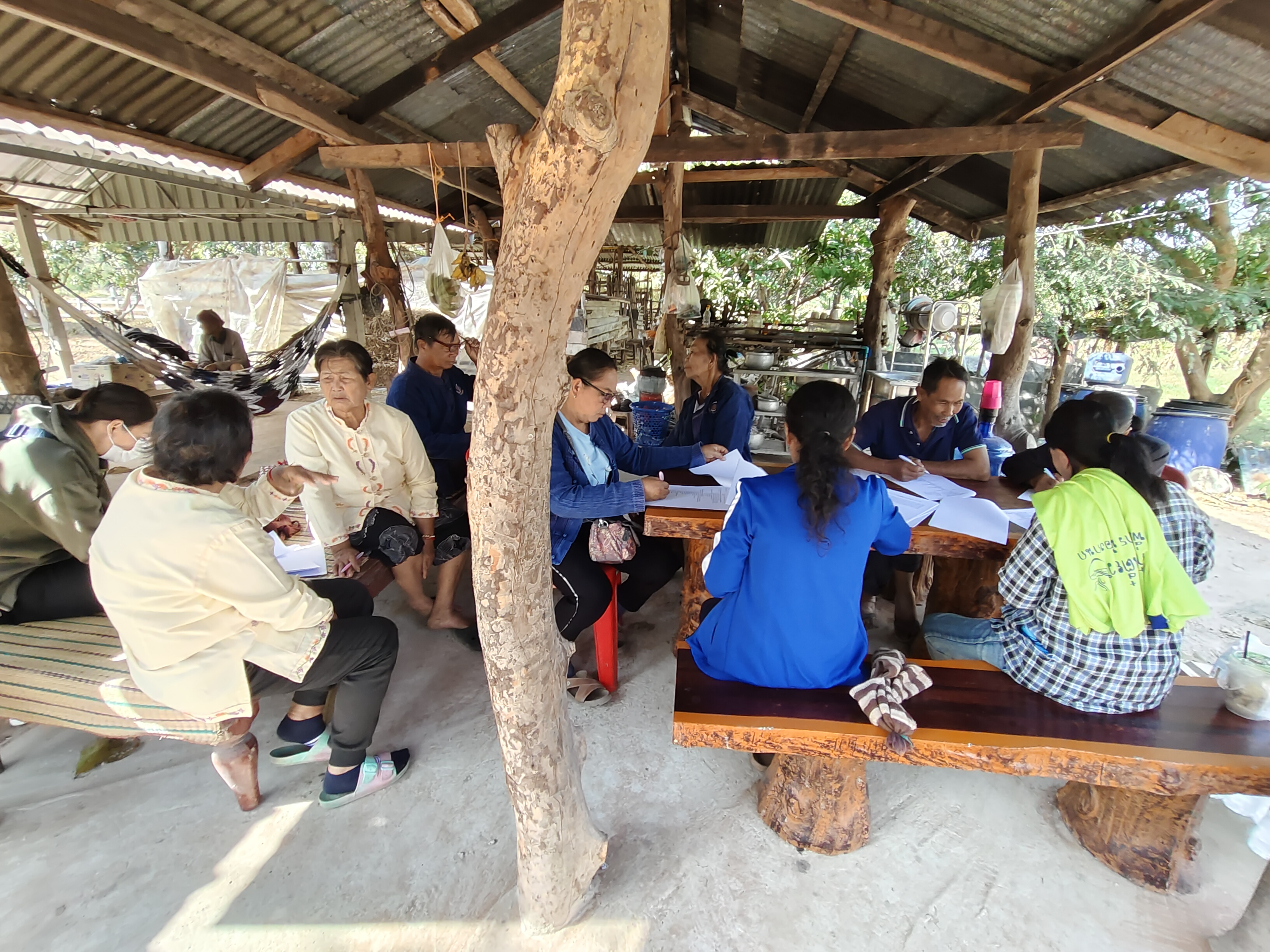 สพอ.ร่องคำ จัดกิจกรรมเอามื้อสามัคคี เพื่อขยายผลการน้อมนำหลักปรัชญาของเศรษฐกิจพอเพียง สู่ครัวเรือนโดยรอบศูนย์เรียนรู้การพัฒนาคุณภาพชีวิต ตามหลักทฤษฎีใหม่ ประยุกต์สู่ “โคก หนอง นา”